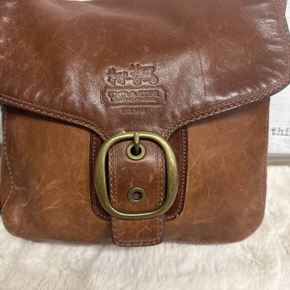 Coach Vintage Bleecker Legacy Tattersall Leather Purse Shoulder Bag 11419 Y2K - Picture 2 of 12